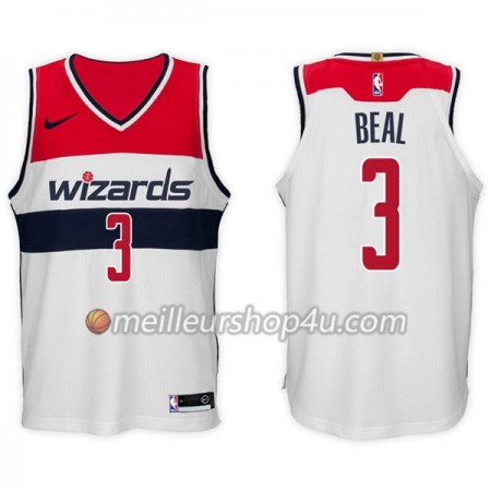 Maillot Basket Homme Washington Wizards Bradley Beal 3 Nike 2017-18 Blanc Swingman